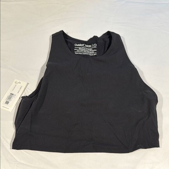 Outdoor Voices Black Zoom Crop Top size Small - Picture 1 of 5